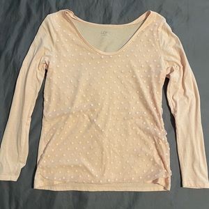 Loft Pink Long-sleeve Tee